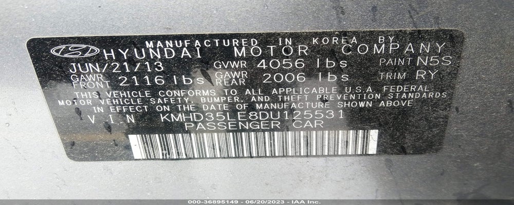 KMHD35LE8DU125531 2013 HYUNDAI ELANTRA GT photo no. 9