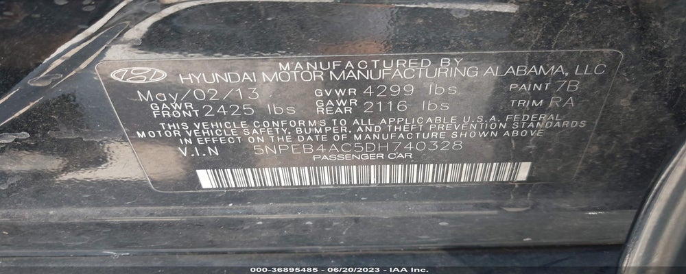 5NPEB4AC5DH740328 2013 HYUNDAI SONATA photo no. 9
