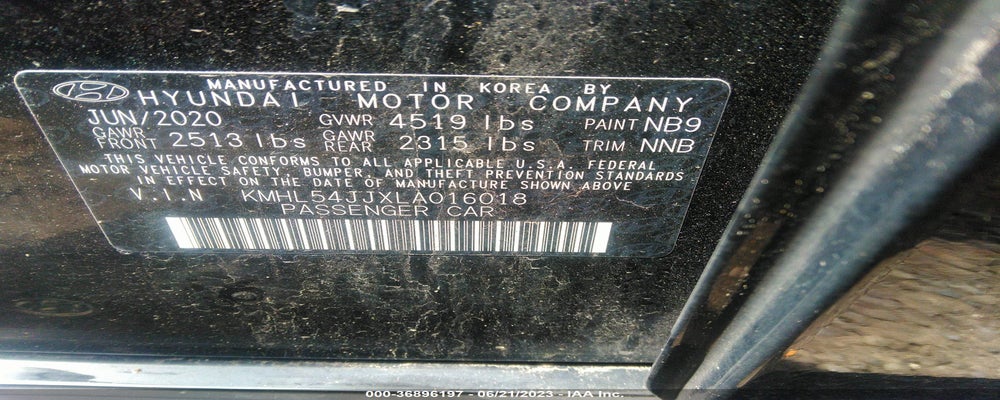 KMHL54JJXLA016018 2020 HYUNDAI SONATA HYBRID photo no. 9