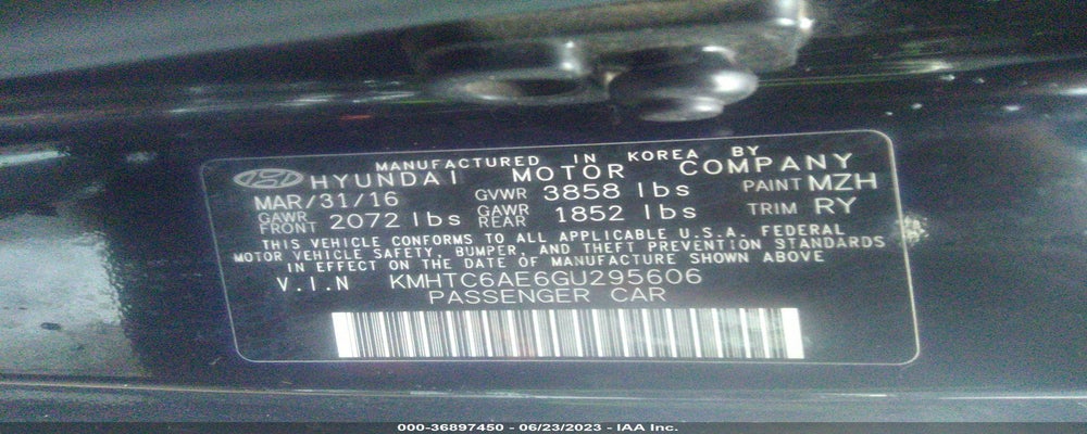 KMHTC6AE6GU295606 2016 HYUNDAI VELOSTER photo no. 9