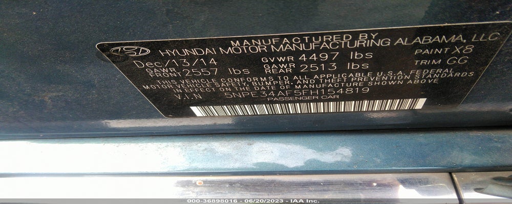 5NPE34AF5FH154819 2015 HYUNDAI SONATA photo no. 9