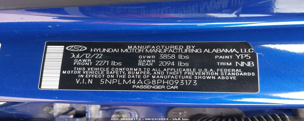 5NPLM4AG8PH093173 2023 HYUNDAI ELANTRA photo no. 9