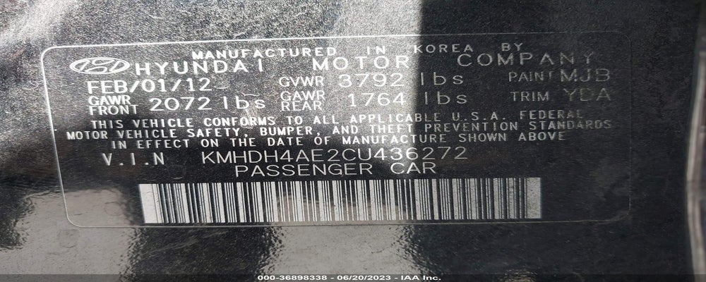 KMHDH4AE2CU436272 2012 HYUNDAI ELANTRA photo no. 9