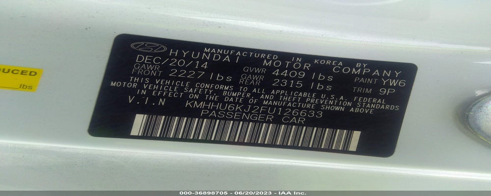 KMHHU6KJ2FU126633 2015 HYUNDAI GENESIS COUPE photo no. 9