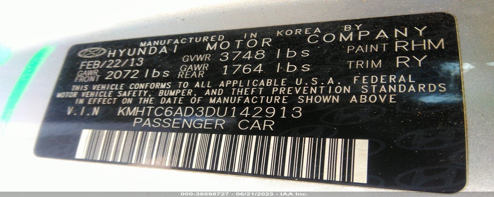 KMHTC6AD3DU142913 2013 HYUNDAI VELOSTER photo no. 9