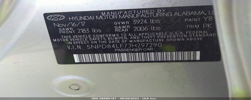 5NPD84LF7JH297290 2018 HYUNDAI ELANTRA photo no. 9
