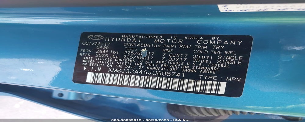 KM8J33A46JU608741 2018 HYUNDAI TUCSON photo no. 9