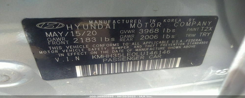 KMHH35LE0LU146146 2020 HYUNDAI ELANTRA GT photo no. 9