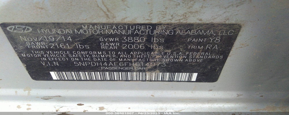 5NPDH4AE6FH614073 2015 HYUNDAI ELANTRA photo no. 9