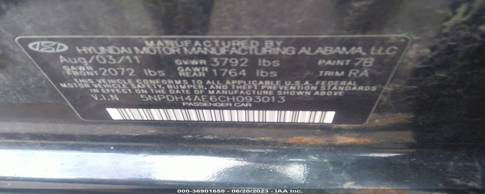 5NPDH4AE6CH093013 2012 HYUNDAI ELANTRA photo no. 9