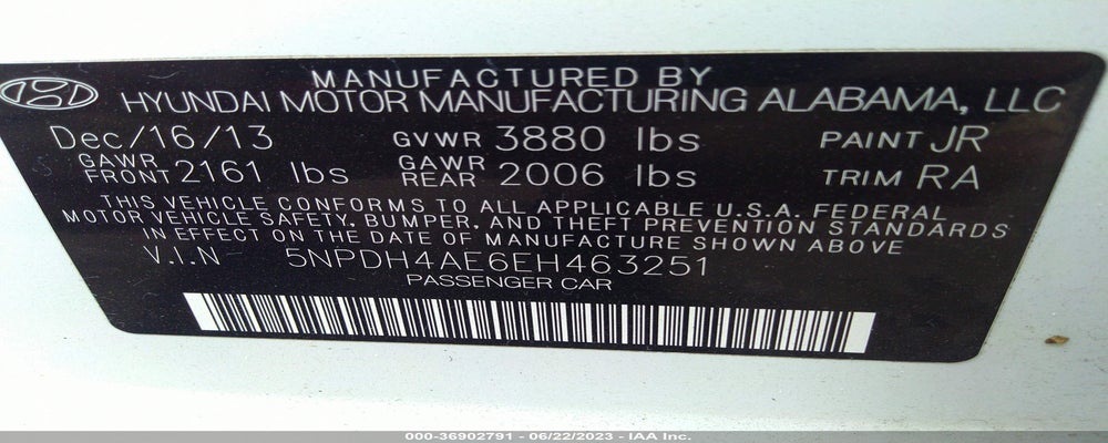 5NPDH4AE6EH463251 2014 HYUNDAI ELANTRA photo no. 9