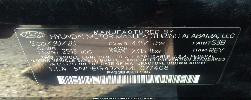 5NPEG4JA7MH077408 2021 HYUNDAI SONATA photo no. 9