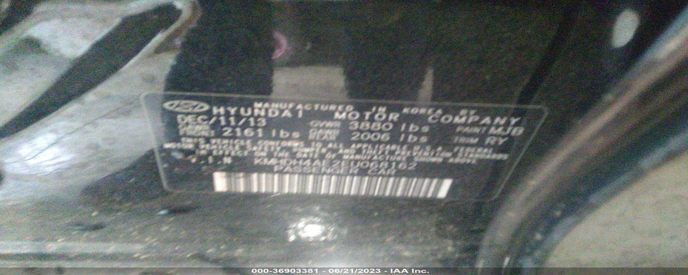 KMHDH4AE2EU068162 2014 HYUNDAI ELANTRA photo no. 9