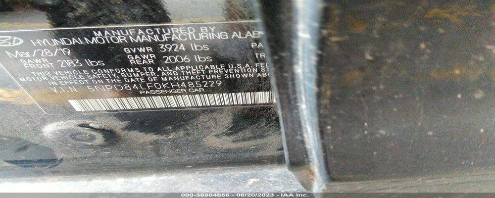 5NPD84LF0KH485229 2019 HYUNDAI ELANTRA photo no. 9