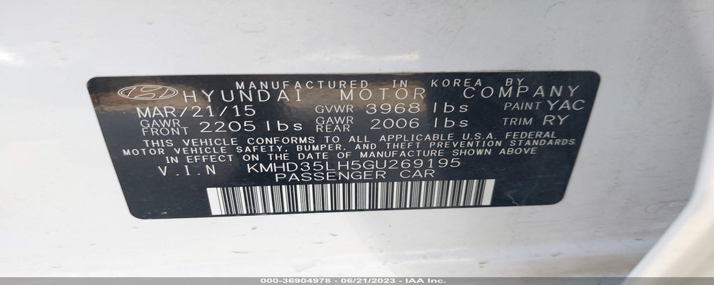 KMHD35LH5GU269195 2016 HYUNDAI ELANTRA GT photo no. 9