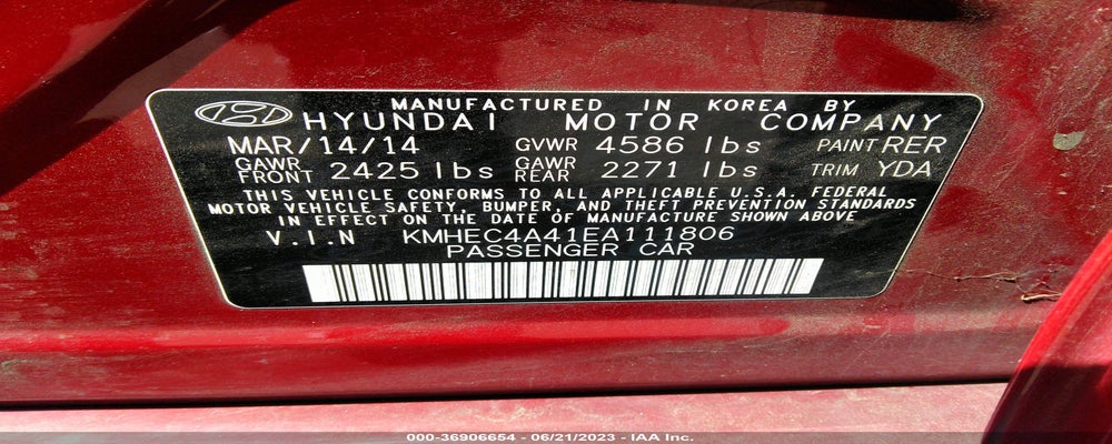 KMHEC4A41EA111806 2014 HYUNDAI SONATA HYBRID photo no. 9