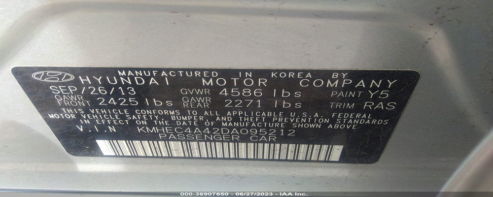 KMHEC4A42DA095212 2013 HYUNDAI SONATA HYBRID photo no. 9
