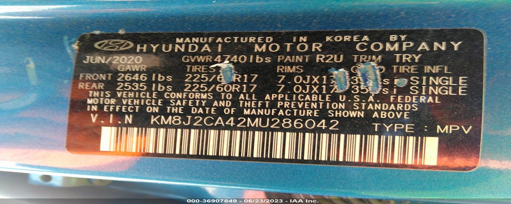 KM8J2CA42MU286042 2021 HYUNDAI TUCSON photo no. 9
