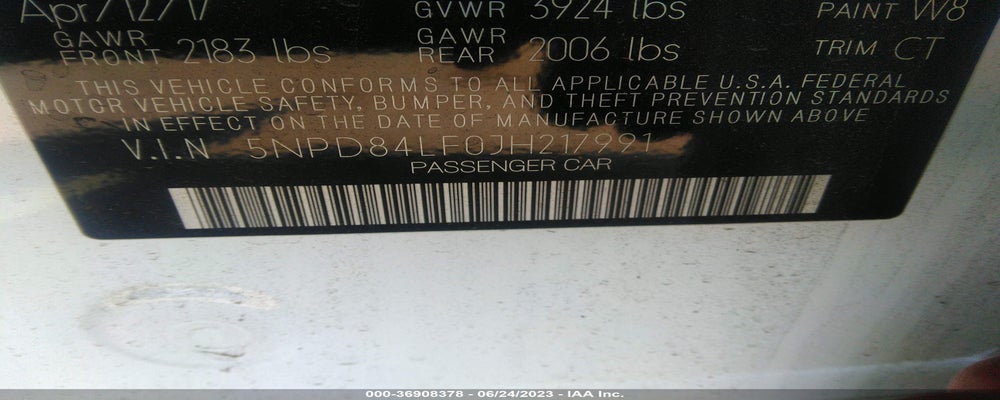 5NPD84LF0JH217991 2018 HYUNDAI ELANTRA photo no. 9