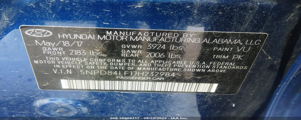 5NPD84LF1JH232984 2018 HYUNDAI ELANTRA photo no. 9