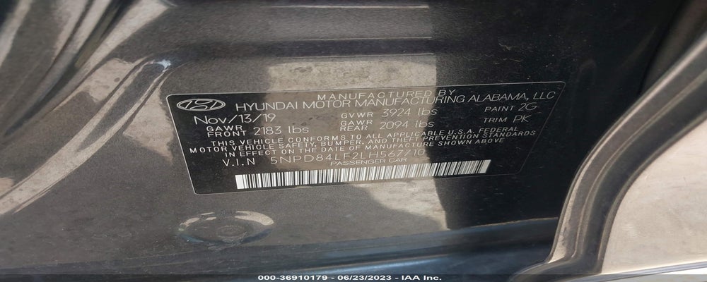 5NPD84LF2LH567710 2020 HYUNDAI ELANTRA photo no. 9