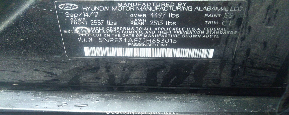 5NPE34AF7JH653016 2018 HYUNDAI SONATA photo no. 9