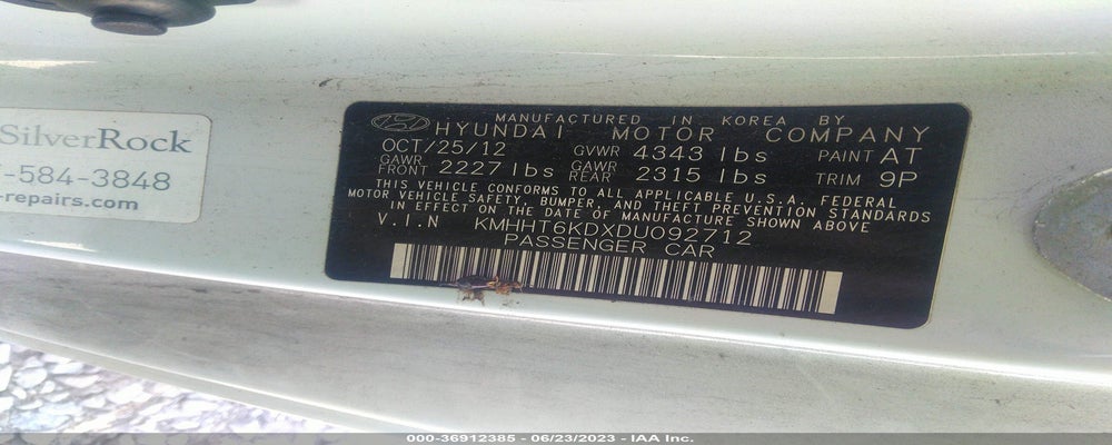 KMHHT6KDXDU092712 2013 HYUNDAI GENESIS COUPE photo no. 9