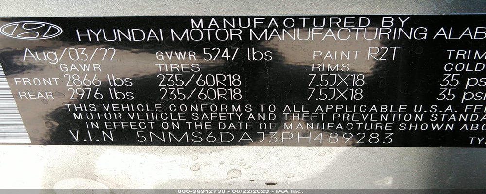 5NMS6DAJ3PH489283 2023 HYUNDAI SANTA FE photo no. 9