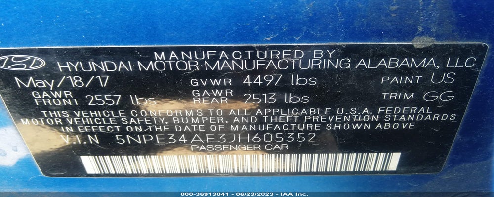 5NPE34AF3JH605352 2018 HYUNDAI SONATA photo no. 9