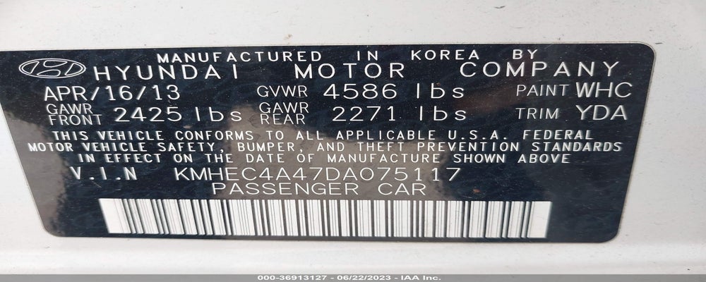 KMHEC4A47DA075117 2013 HYUNDAI SONATA HYBRID photo no. 9