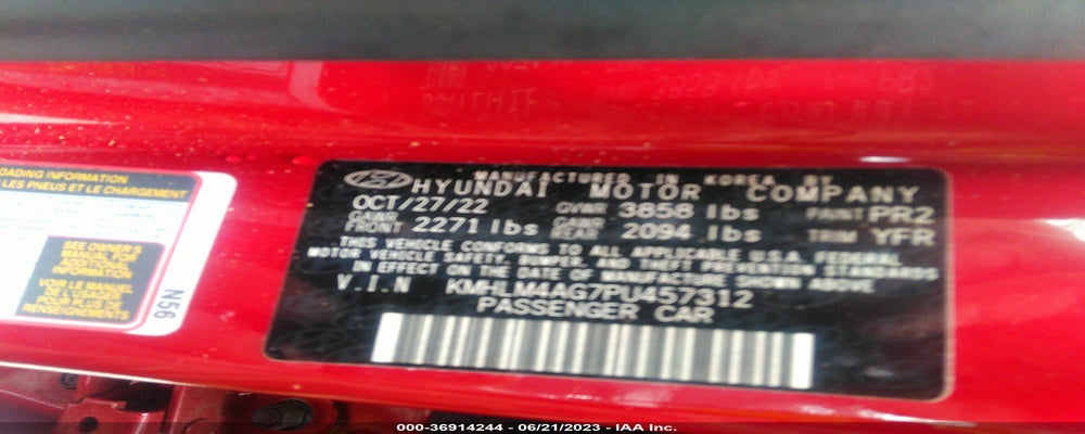 KMHLM4AG7PU457312 2023 HYUNDAI ELANTRA photo no. 9