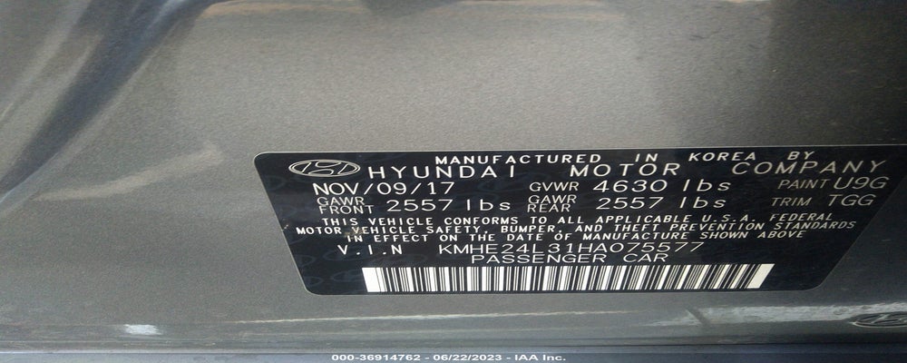 KMHE24L31HA075577 2017 HYUNDAI SONATA HYBRID photo no. 9