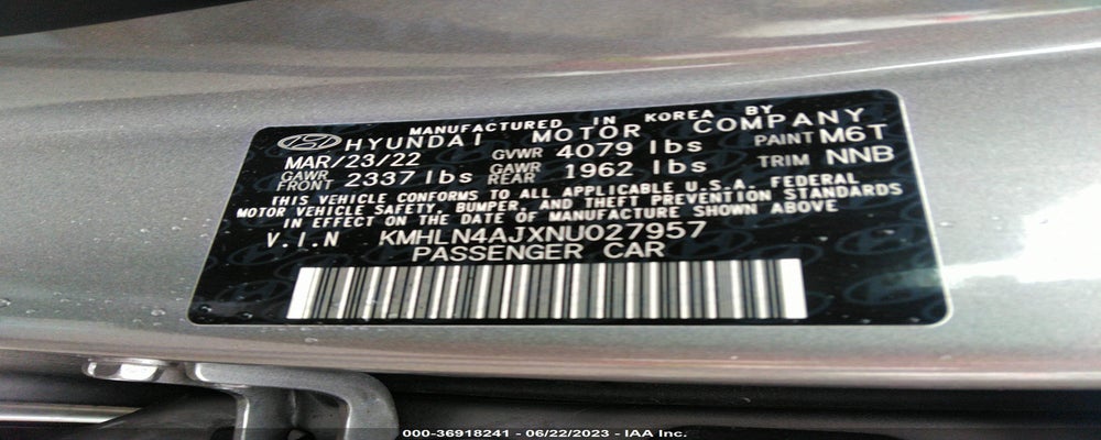 KMHLN4AJXNU027957 2022 HYUNDAI ELANTRA HYBRID photo no. 9