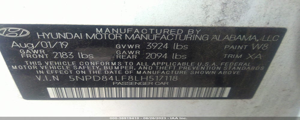 5NPD84LF8LH517118 2020 HYUNDAI ELANTRA photo no. 9