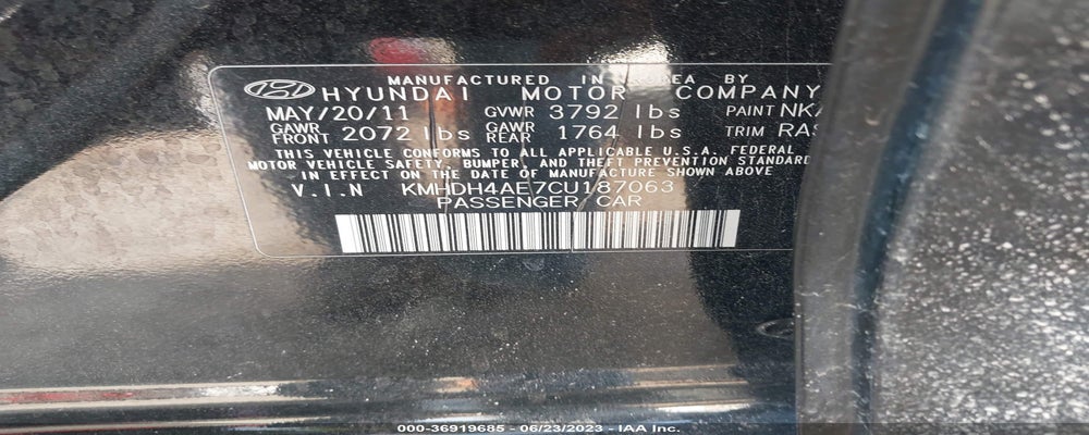KMHDH4AE7CU187063 2012 HYUNDAI ELANTRA photo no. 9