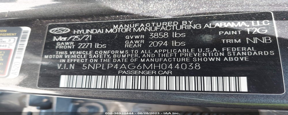 5NPLP4AG6MH044038 2021 HYUNDAI ELANTRA photo no. 9
