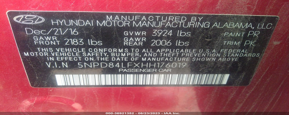 5NPD84LFXHH176019 2017 HYUNDAI ELANTRA photo no. 9
