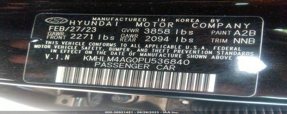 KMHLM4AG0PU536840 2023 HYUNDAI ELANTRA photo no. 9