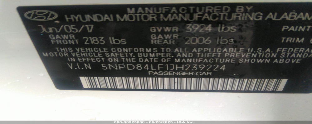 5NPD84LF1JH239224 2018 HYUNDAI ELANTRA photo no. 9