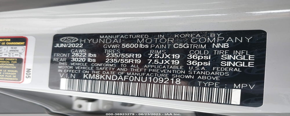 KM8KNDAF0NU109218 2022 HYUNDAI IONIQ 5 photo no. 9
