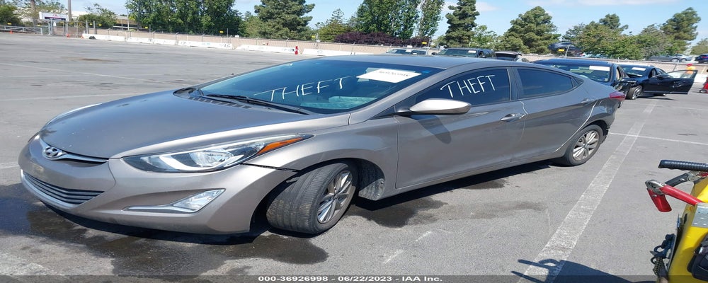 5NPDH4AE3EH535152 2014 HYUNDAI ELANTRA photo no. 2