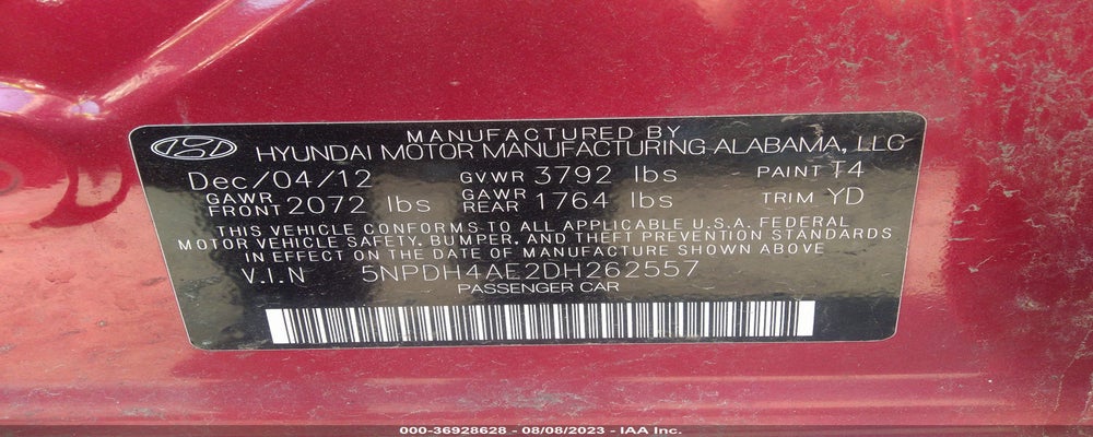 5NPDH4AE2DH262557 2013 HYUNDAI ELANTRA photo no. 9