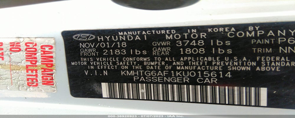 KMHTG6AF1KU015614 2019 HYUNDAI VELOSTER photo no. 9