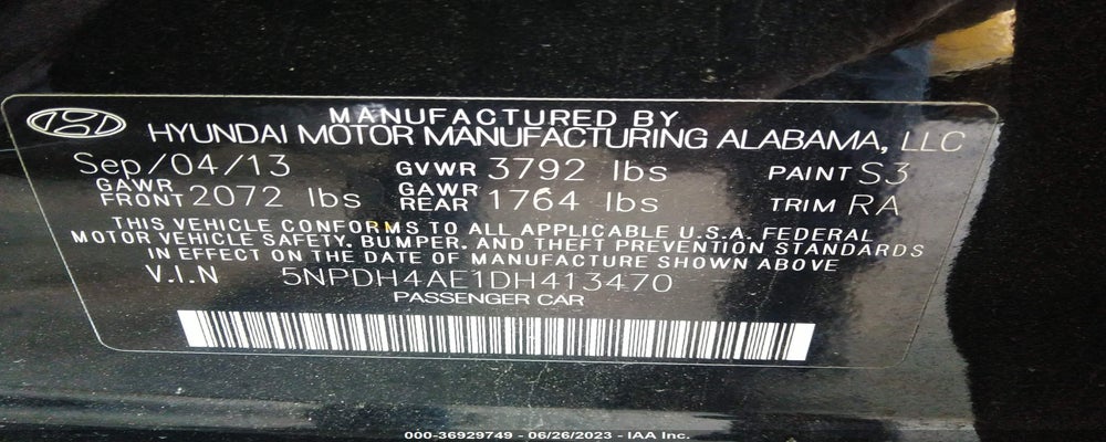 5NPDH4AE1DH413470 2013 HYUNDAI ELANTRA photo no. 9