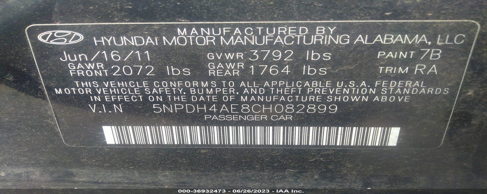 5NPDH4AE8CH082899 2012 HYUNDAI ELANTRA photo no. 9