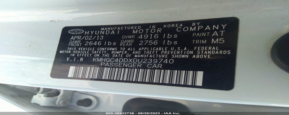 KMHGC4DDXDU239740 2013 HYUNDAI GENESIS photo no. 9