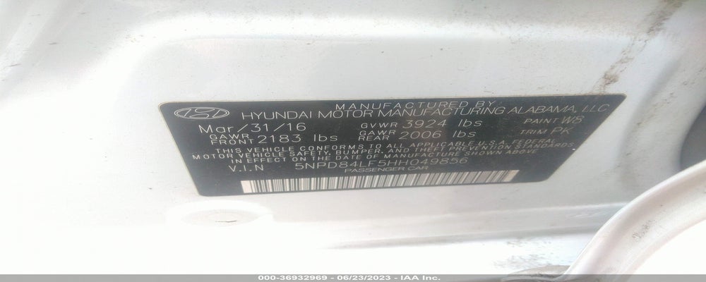 5NPD84LF5HH049856 2017 HYUNDAI ELANTRA photo no. 9