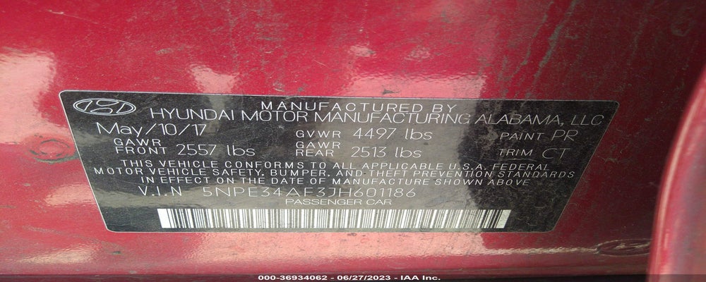 5NPE34AF3JH601186 2018 HYUNDAI SONATA photo no. 9
