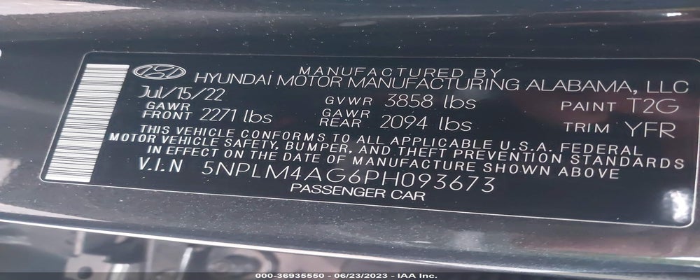 5NPLM4AG6PH093673 2023 HYUNDAI ELANTRA photo no. 9