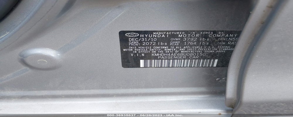 KMHDH4AE6BU080150 2011 HYUNDAI ELANTRA photo no. 9